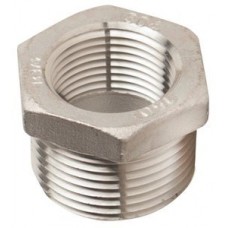 3/4" M x 1/4" F 150 lb 304 Stainless Steel Threaded Cast Hex Bushing  Pack of 10 - B07F6YVL2H